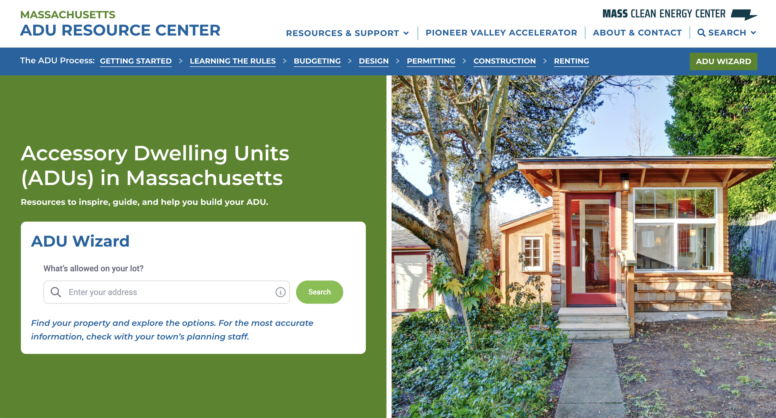 Massachusetts Clean Energy Center ADU Accelerator — Community
